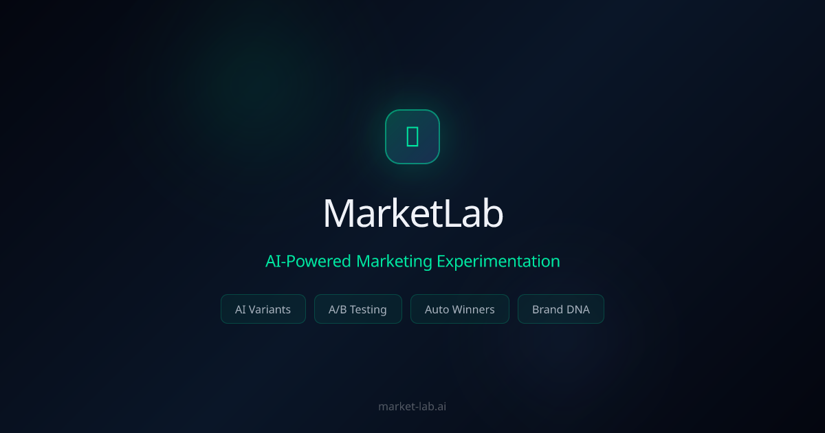 MarketLab — Stop Guessing, Start Testing